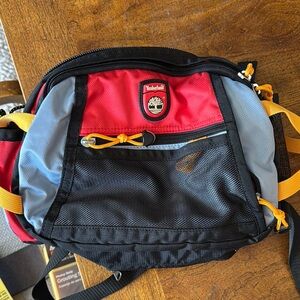 Timberland Red and Black Utility Hip Bag